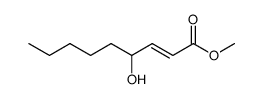 (E)-methyl 4-hydroxynon-2-enoate结构式