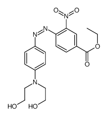 ethyl 4-[[4-[bis(2-hydroxyethyl)amino]phenyl]azo]-3-nitrobenzoate structure