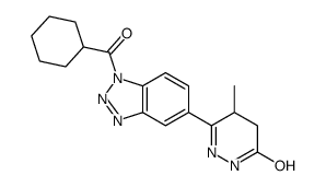 1H-Benzotriazole, 1-(cyclohexylcarbonyl)-5-(1,4,5,6-tetrahydro-4-methy l-6-oxo-3-pyridazinyl)-结构式