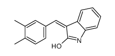 (3Z)-3-[(3,4-dimethylphenyl)methylidene]-1H-indol-2-one Structure