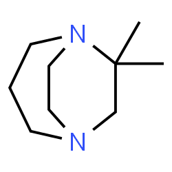 1,5-Diazabicyclo[3.2.2]nonane,6,6-dimethyl-结构式