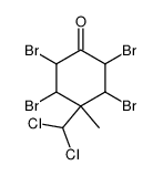 2,3,5,6-tetrabromo-4-dichloromethyl-4-methyl-cyclohexanone Structure