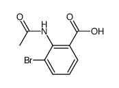 2-acetylamino-3-bromo-benzoic acid结构式