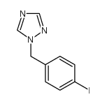 1-(4-碘苄基)-1H-1,2,4-噻唑结构式