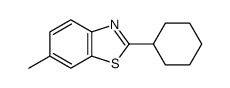 2-cyclohexyl-6-methyl-1,3-benzothiazole Structure