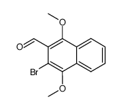 3-bromo-1,4-dimethoxynaphthalene-2-carbaldehyde结构式