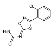 3-(o-chlorophenyl)-5-(carbamido)imino-Δ2-1,4,2-oxathiazoline Structure