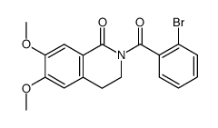 2-(2-bromobenzoyl)-6,7-dimethoxy-3,4-dihydro-2H-isoquinolin-1-one结构式
