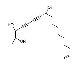 (8S)-heptadeca-9,16-dien-4,6-diyne-2,3,8-triol Structure