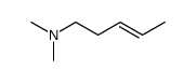 N,N-dimethyl(trans-3-pentenyl)amine Structure