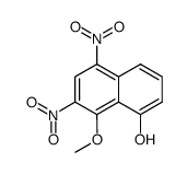 2.4-dinitro-8-hydroxy-1-methoxy-naphthalene Structure