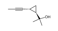 Cyclopropanemethanol, alpha,alpha-dimethyl-2-(1-propynyl)-, trans- (9CI) structure