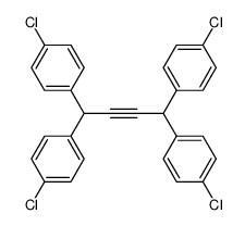 1,1,4,4-tetrakis-(4-chloro-phenyl)-but-2-yne结构式