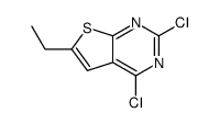 2,4-dichloro-6-ethyl-Thieno[2,3-d]pyrimidine structure