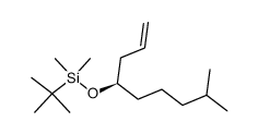 (R)-tert-butyldimethyl((8-methylnon-1-en-4-yl)oxy)silane结构式