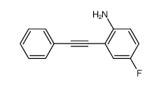 4-fluoro-2-(2-phenylethynyl)phenylamine Structure