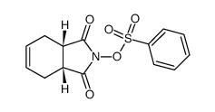 2-benzenesulfonyloxy-(3ar,7ac)-3a,4,7,7a-tetrahydro-isoindole-1,3-dione结构式