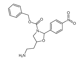 5-(2-Amino-ethyl)-2-(4-nitro-phenyl)-oxazolidine-3-carboxylic acid benzyl ester Structure