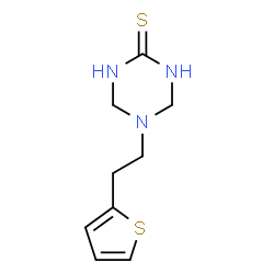 5-[2-(2-Thienyl)ethyl]-1,4,5,6-tetrahydro-1,3,5-triazine-2-thiol结构式