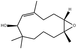 (1S,4Z,6S,11R)-4,7,7,11-Tetramethyl-12-oxabicyclo[9.1.0]dodec-4-en-6-ol Structure
