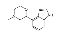 2-(1H-indol-4-yl)-4-methylmorpholine Structure