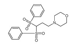 4-[3,3-bis(benzenesulfonyl)propyl]morpholine Structure