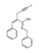 N-benzyl-2-benzylidenehex-4-ynamide结构式