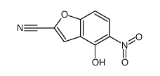 4-hydroxy-5-nitro-1-benzofuran-2-carbonitrile结构式
