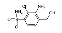 3-amino-2-chloro-4-(hydroxymethyl)benzenesulfonamide结构式