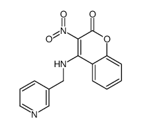 3-nitro-4-(pyridin-3-ylmethylamino)chromen-2-one结构式