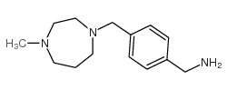 [4-[(4-methyl-1,4-diazepan-1-yl)methyl]phenyl]methanamine structure