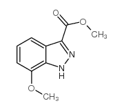 7-甲氧基-1H-吲唑-3-羧酸甲酯结构式