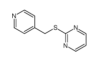 2-(pyridin-4-ylmethylsulfanyl)pyrimidine结构式