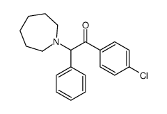 2-(azepan-1-yl)-1-(4-chlorophenyl)-2-phenylethanone结构式