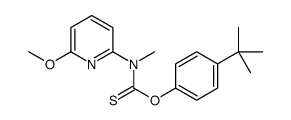 O-(4-tert-butylphenyl) N-(6-methoxypyridin-2-yl)-N-methylcarbamothioate结构式