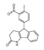 5-(4-Methyl-3-nitro-phenyl)-1,3,4,5-tetrahydro-indeno[1,2-b]pyridin-2-one结构式