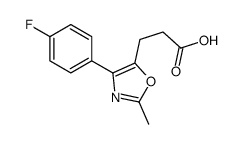3-[4-(4-fluorophenyl)-2-methyl-1,3-oxazol-5-yl]propanoic acid结构式