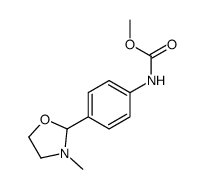 methyl N-[4-(3-methyl-1,3-oxazolidin-2-yl)phenyl]carbamate Structure