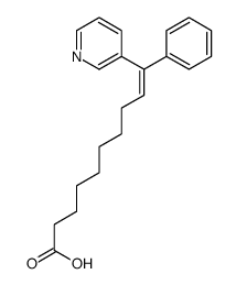 10-phenyl-10-pyridin-3-yldec-9-enoic acid Structure