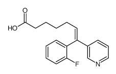 7-(2-fluorophenyl)-7-pyridin-3-ylhept-6-enoic acid Structure
