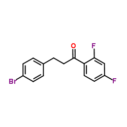 3-(4-Bromophenyl)-1-(2,4-difluorophenyl)-1-propanone Structure