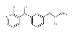 3-(3-ACETOXYBENZOYL)-2-CHLOROPYRIDINE结构式