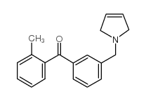 2-METHYL-3'-(3-PYRROLINOMETHYL) BENZOPHENONE结构式