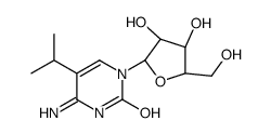 4-amino-1-[(2R,3R,4S,5R)-3,4-dihydroxy-5-(hydroxymethyl)oxolan-2-yl]-5-propan-2-ylpyrimidin-2-one结构式