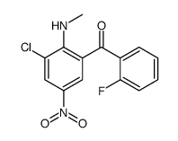 [3-chloro-2-(methylamino)-5-nitrophenyl]-(2-fluorophenyl)methanone结构式