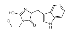 3-(2-chloroethyl)-5-(1H-indol-3-ylmethyl)imidazolidine-2,4-dione结构式