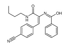 N-[3-(butylamino)-1-(4-cyanophenyl)-3-oxoprop-1-en-2-yl]benzamide Structure