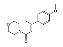 3-(4-methoxyphenyl)-1-morpholin-4-ylbut-2-en-1-one结构式