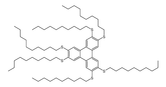 2,3,6,7,10,11-hexakis(decylsulfanyl)triphenylene Structure