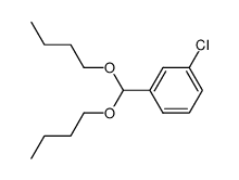 3-chlorobenzaldehyde di-n-butyl acetal Structure